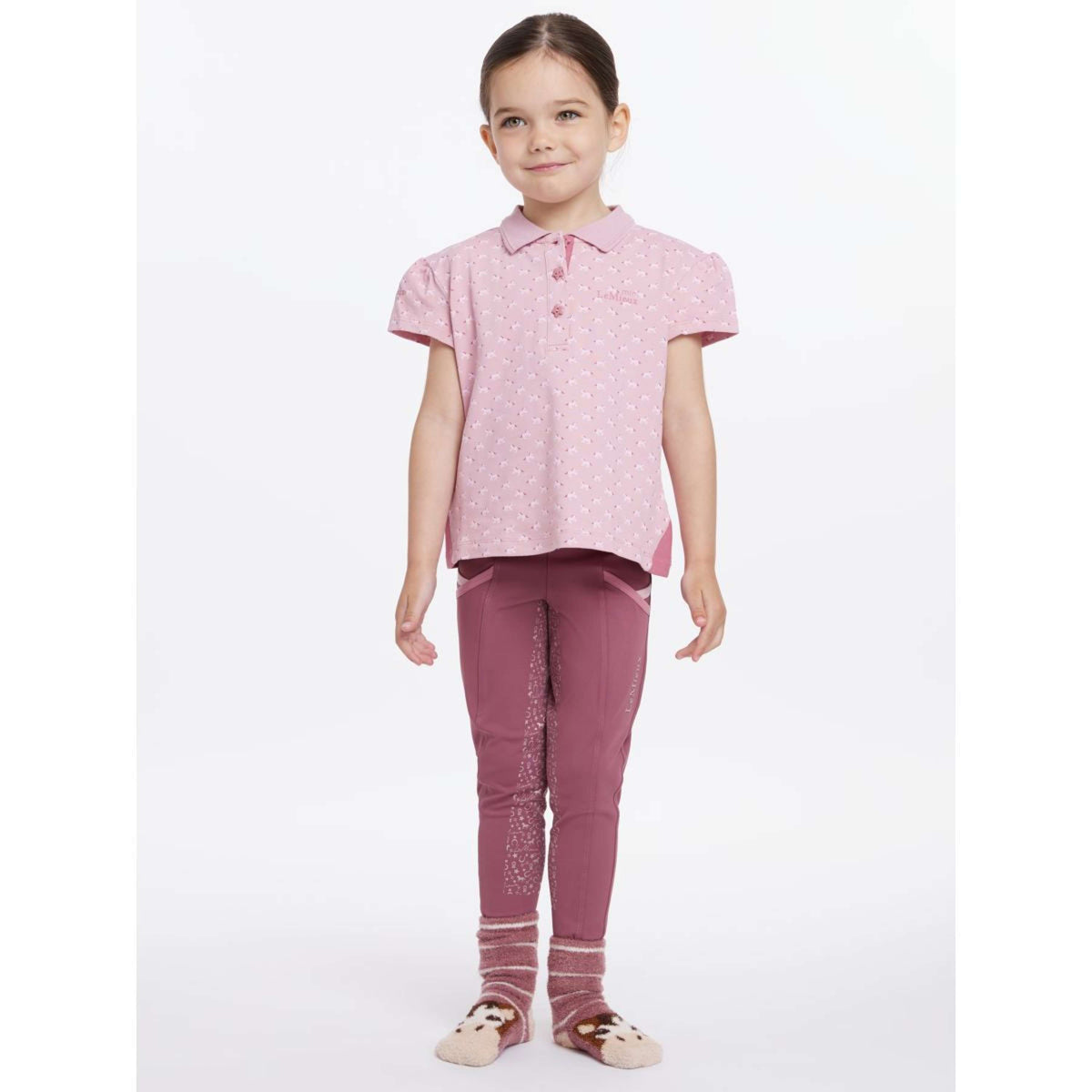 LeMieux Poloshirt SS25 Mini Kinder Blossom