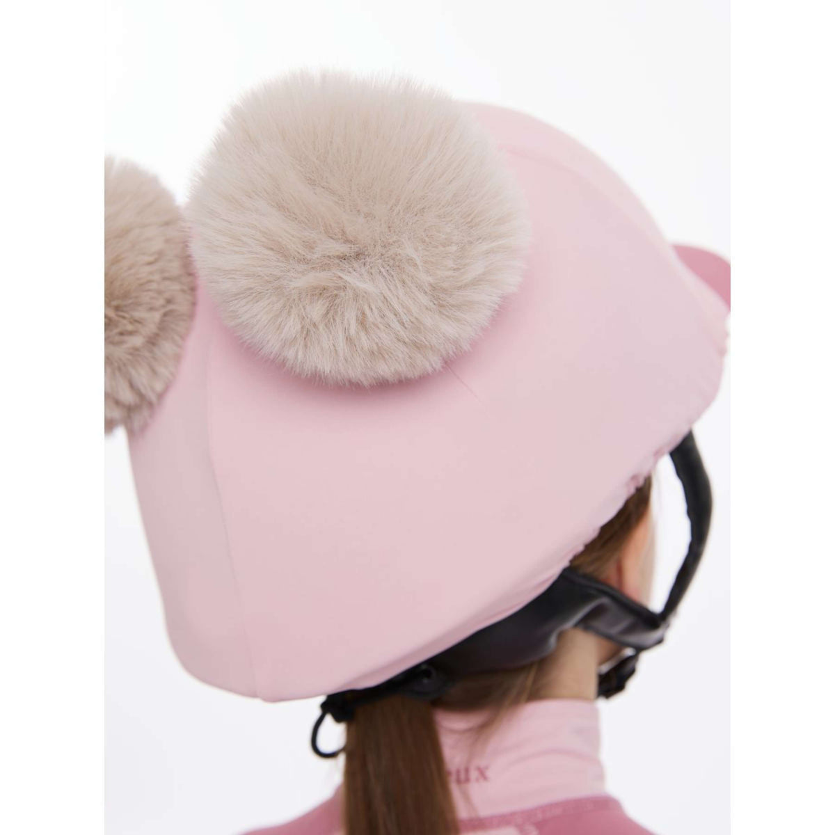 LeMieux Hat Silk Double Pom Kinder Blossom