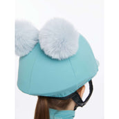 LeMieux Hat Silk Double Pom Kinder Lagoon