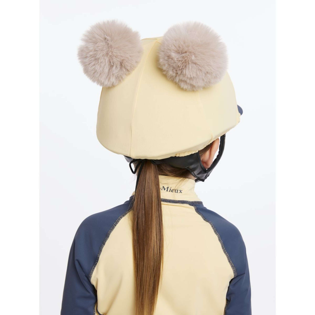 LeMieux Hat Silk Double Pom Kinder Mimosa