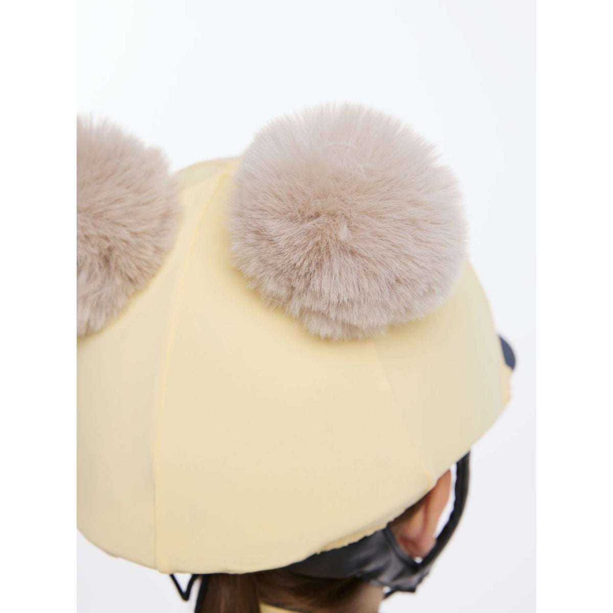 LeMieux Hat Silk Double Pom Kinder Mimosa