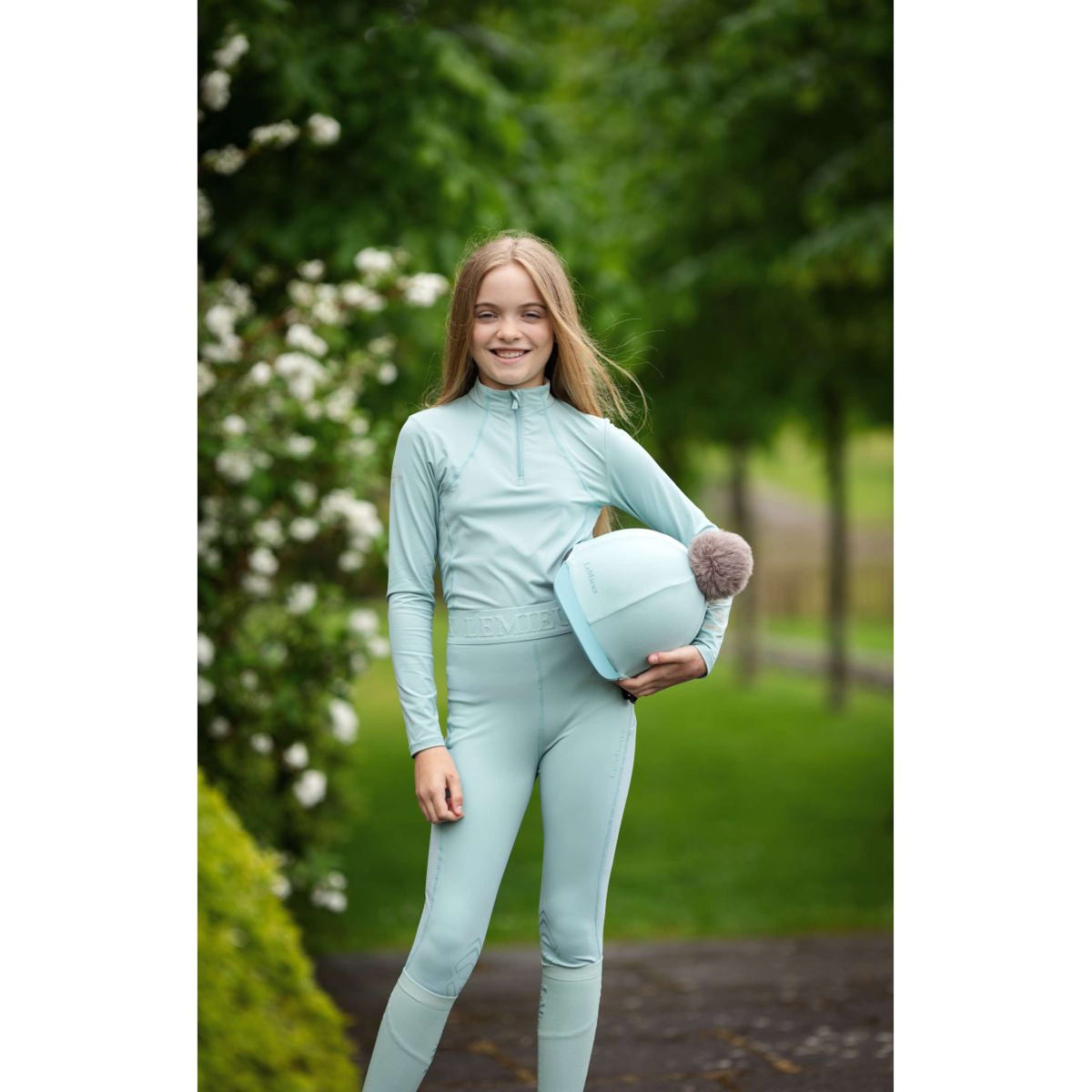 LeMieux Reitleggings Lizzie Mesh Kinder Aqua