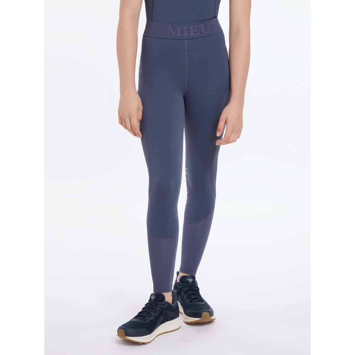 LeMieux Reitleggings Lizzie Mesh Kinder Dusk Blau