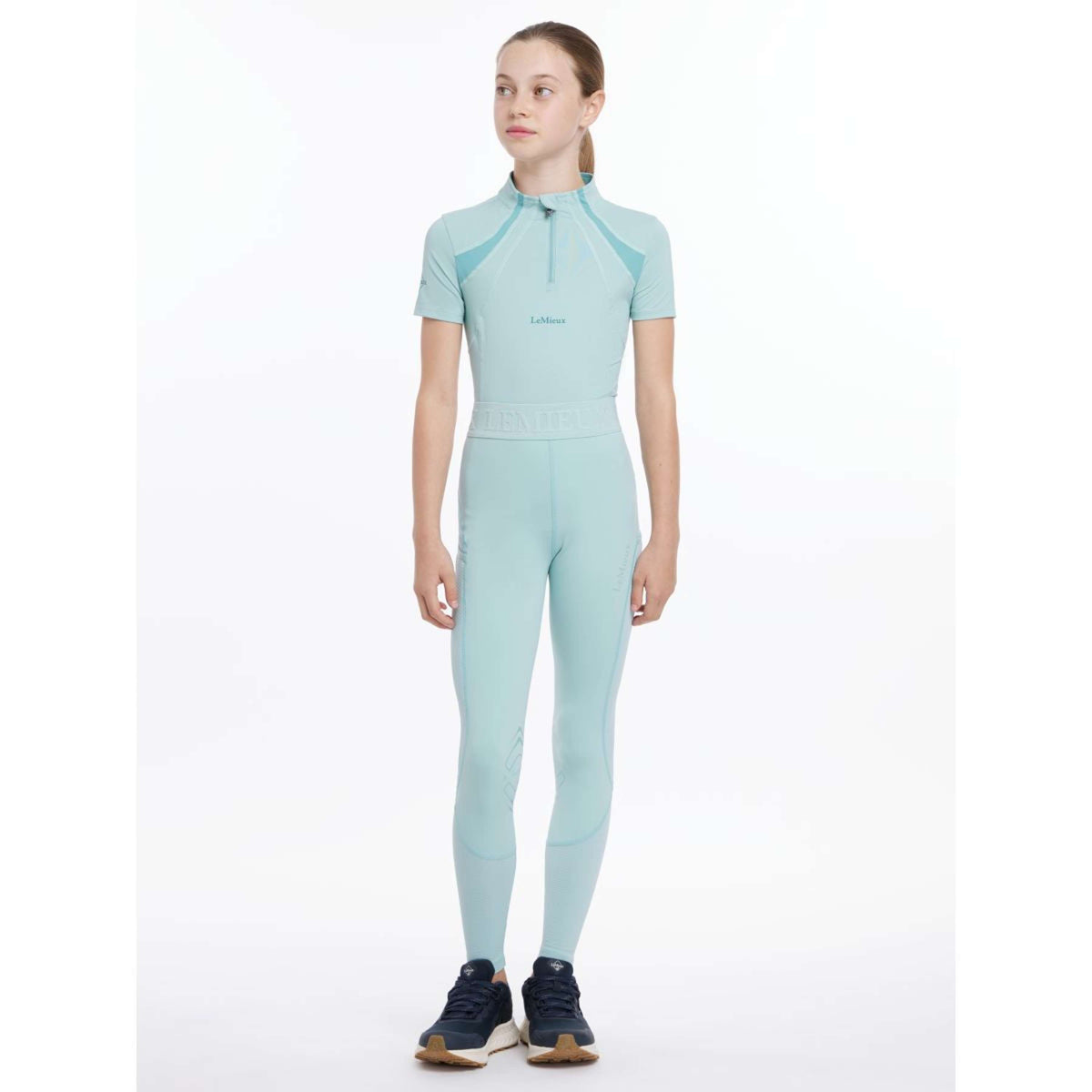 LeMieux Reitleggings Lizzie Mesh Kinder Aqua