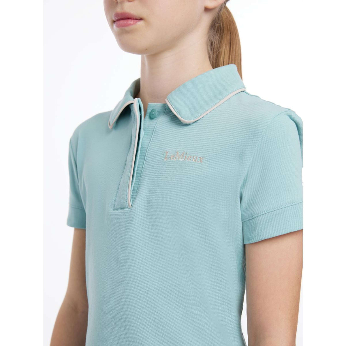 LeMieux Poloshirt SS25 Kinder Aqua