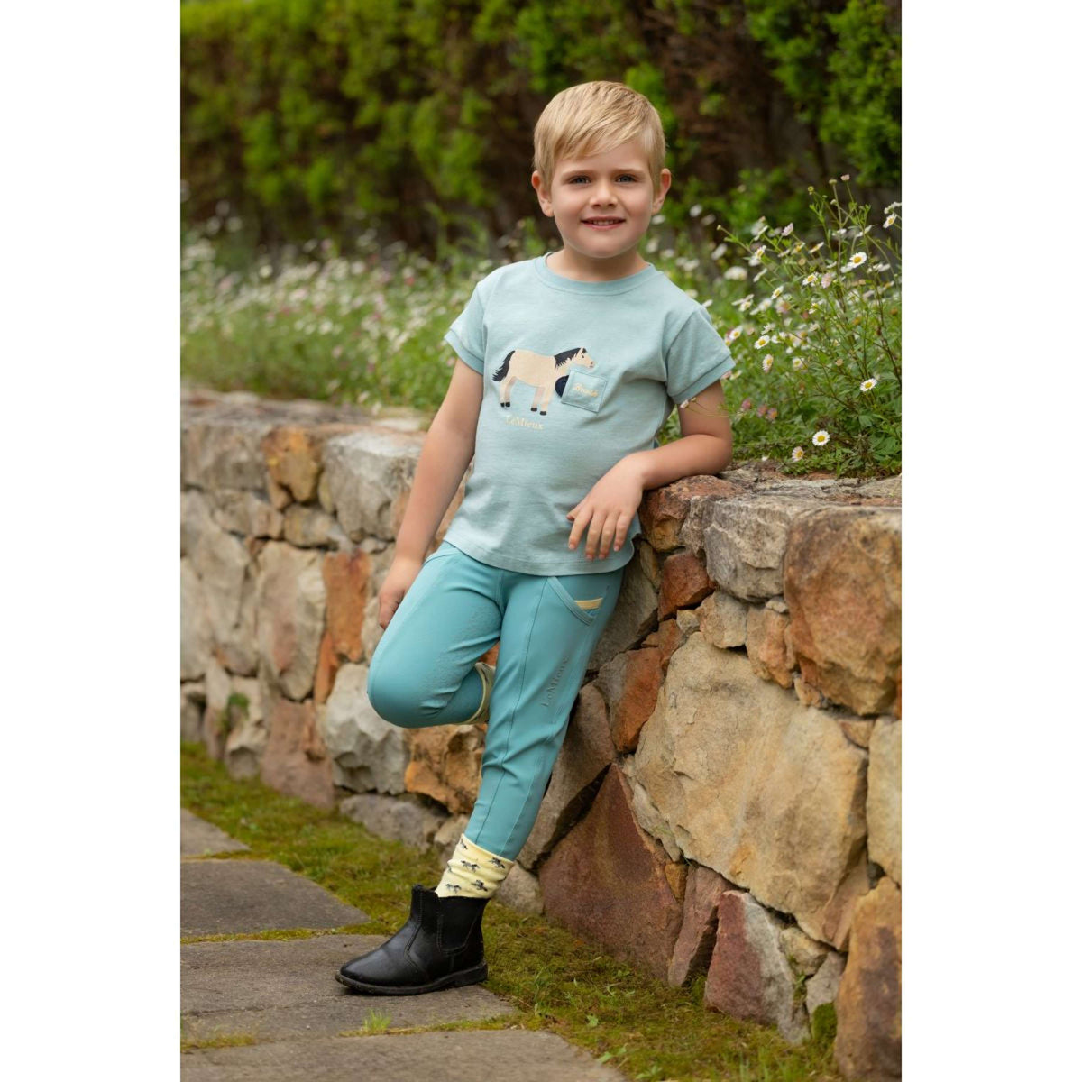 LeMieux T-Shirt Alex Tee Kinder Aqua