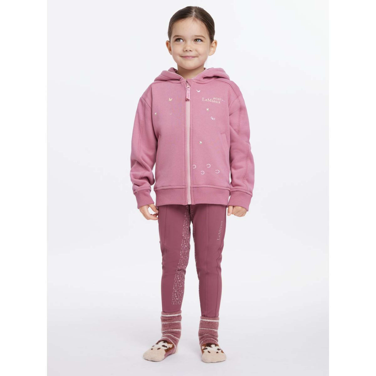 LeMieux Hoodie Charlie Zip Kinder Peony