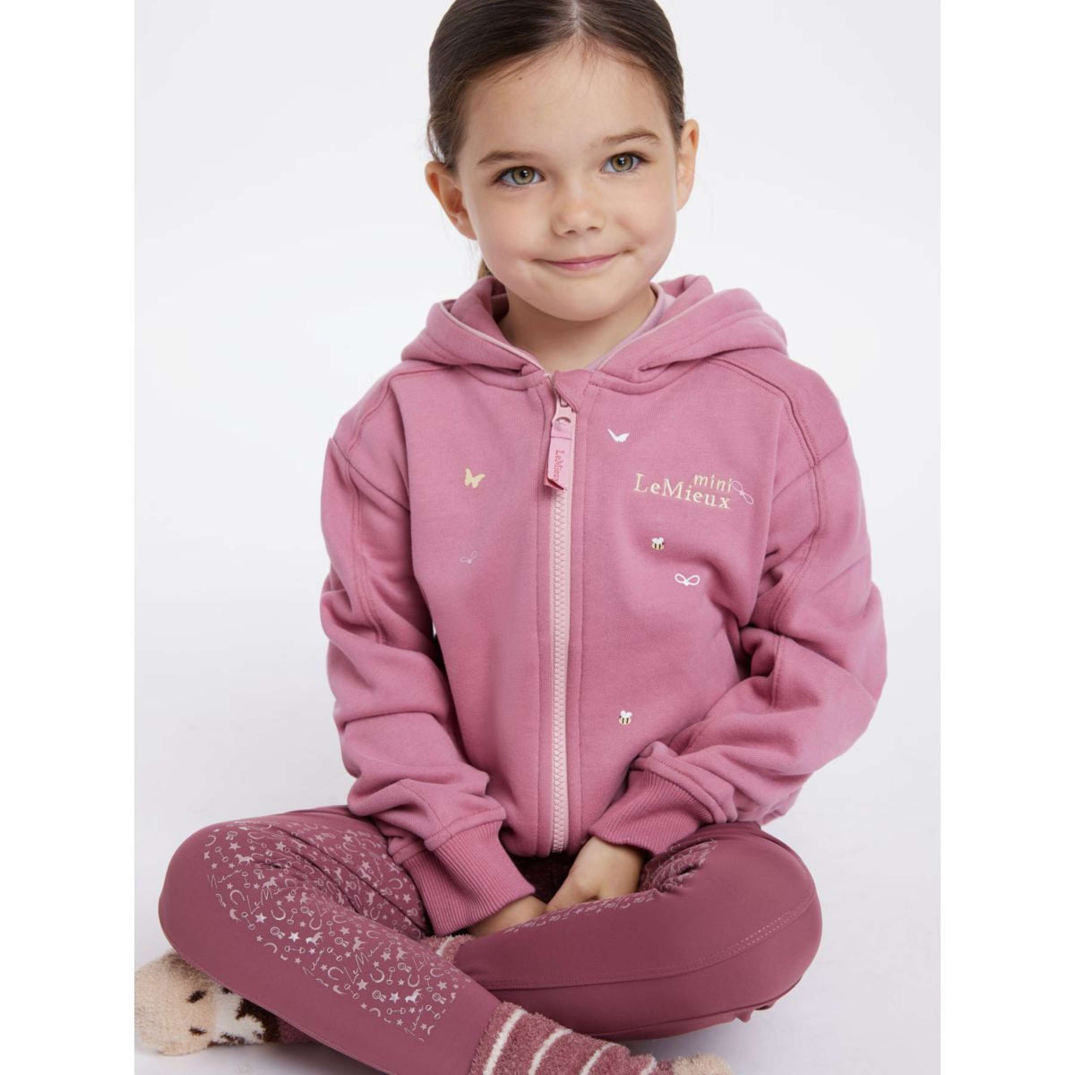 LeMieux Hoodie Charlie Zip Kinder Peony