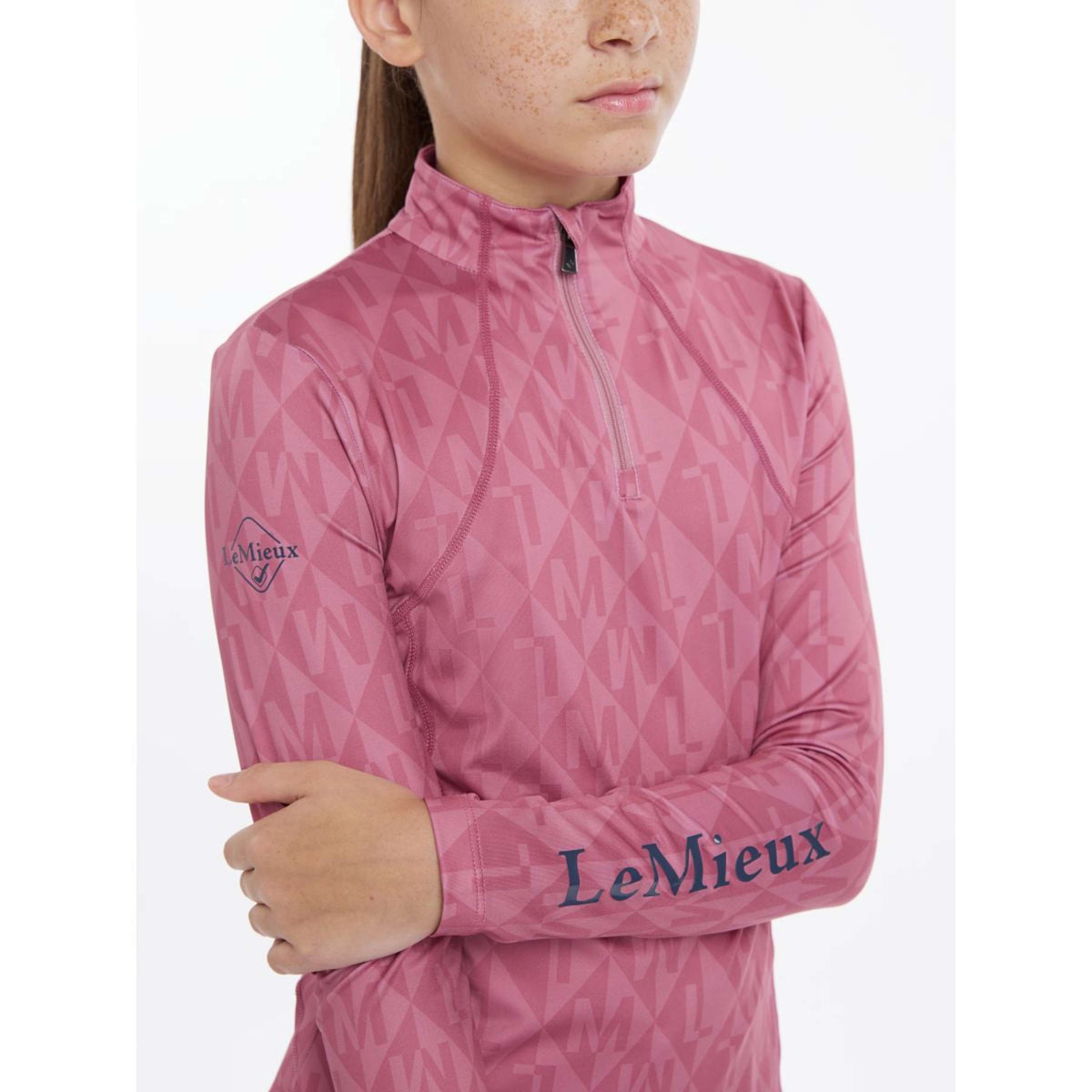 LeMieux Baselayer Clea Crew Kinder Peony