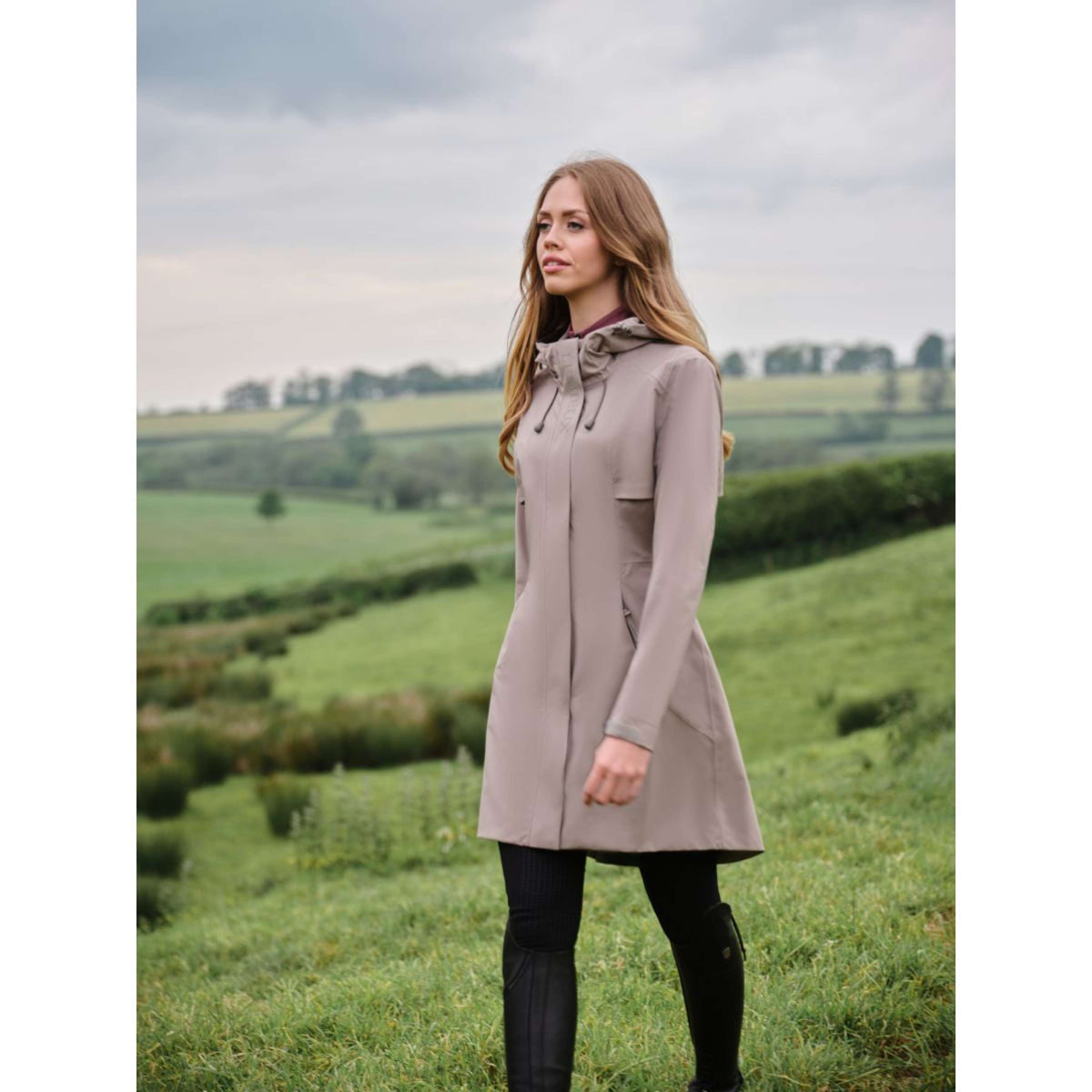 LeMieux Regenjacke Grace Long Pecan