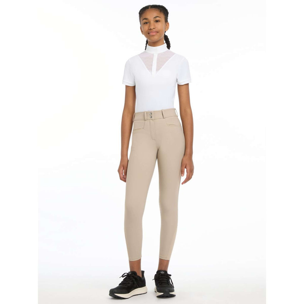 LeMieux Reithose Izzy Kids Full Grip Almond