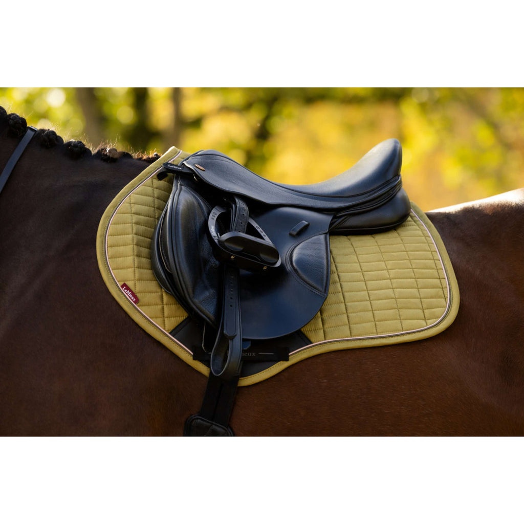 LeMieux Schabracke Suede Close Contact Square Springen Gooseberry