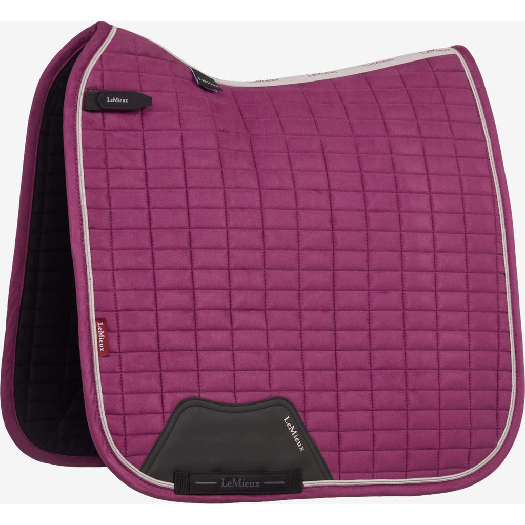 LeMieux Schabracke Suede Square Dressur Blackberry