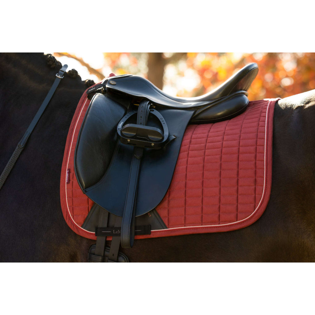 LeMieux Schabracke Suede Square Dressur Russet