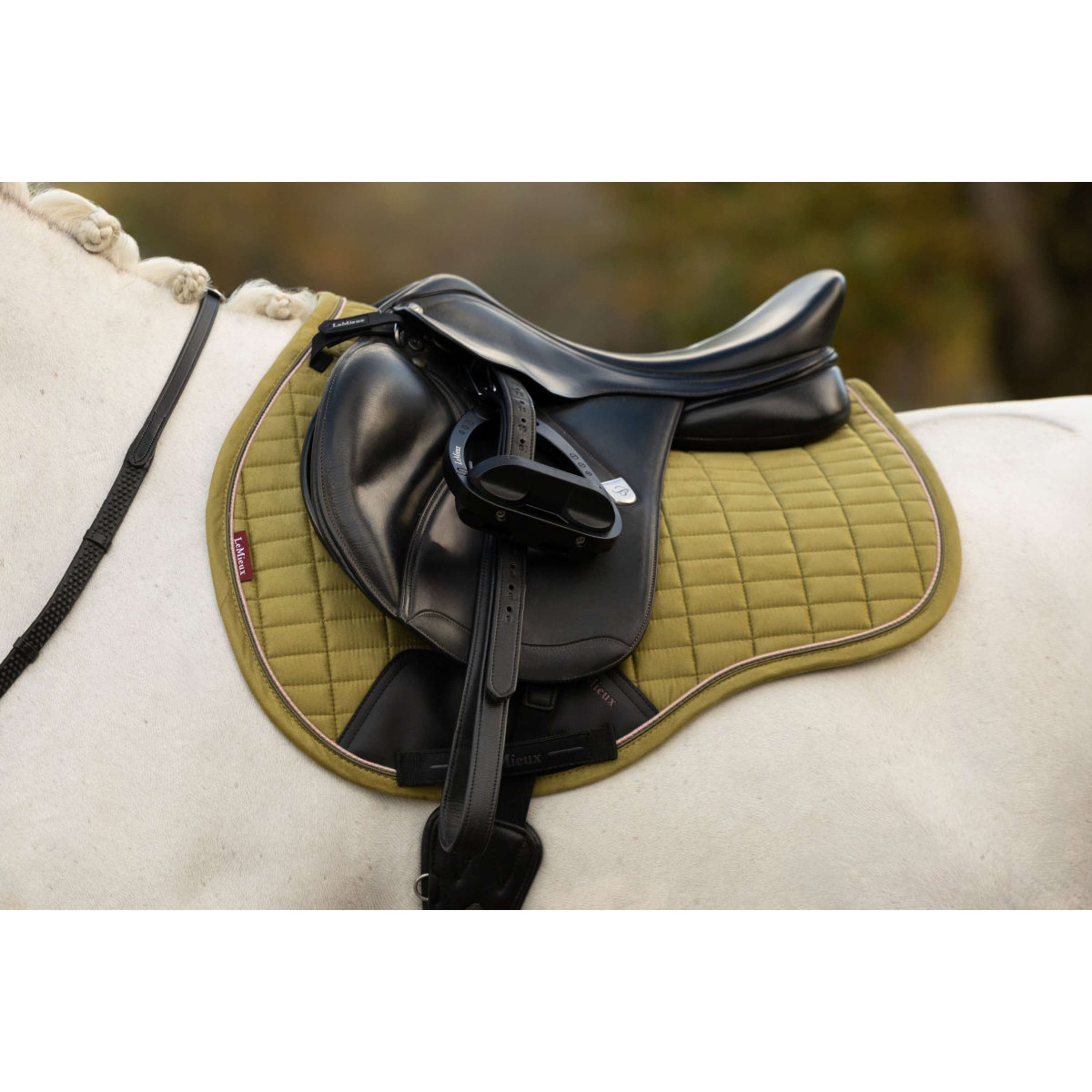 LeMieux Schabracke Suede Square Vielseitigkeit Gooseberry