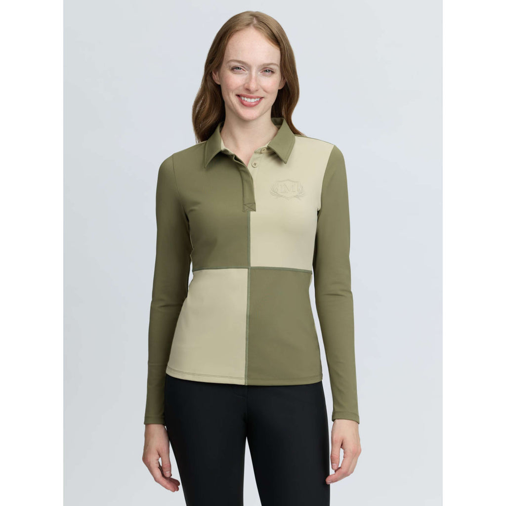 LeMieux Baselayer Harlequin Rugby Willow/Pear