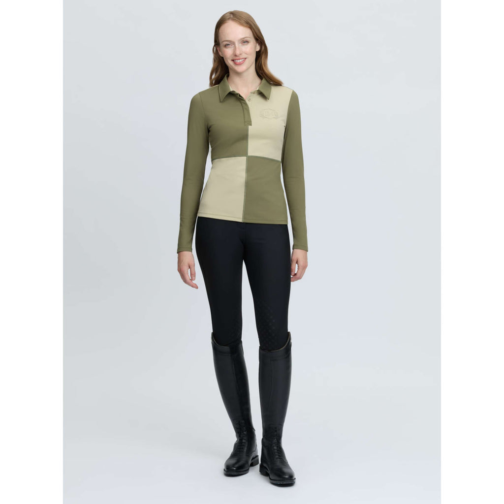 LeMieux Baselayer Harlequin Rugby Willow/Pear