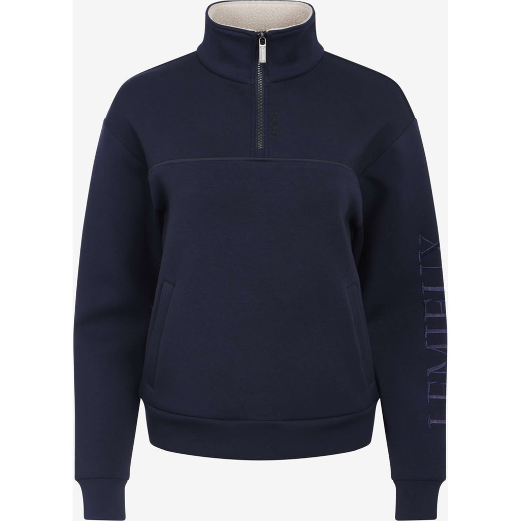 LeMieux Pullover Scarlet Quarter Zip Navy