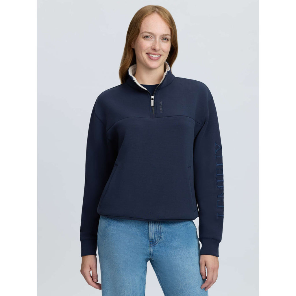 LeMieux Pullover Scarlet Quarter Zip Navy