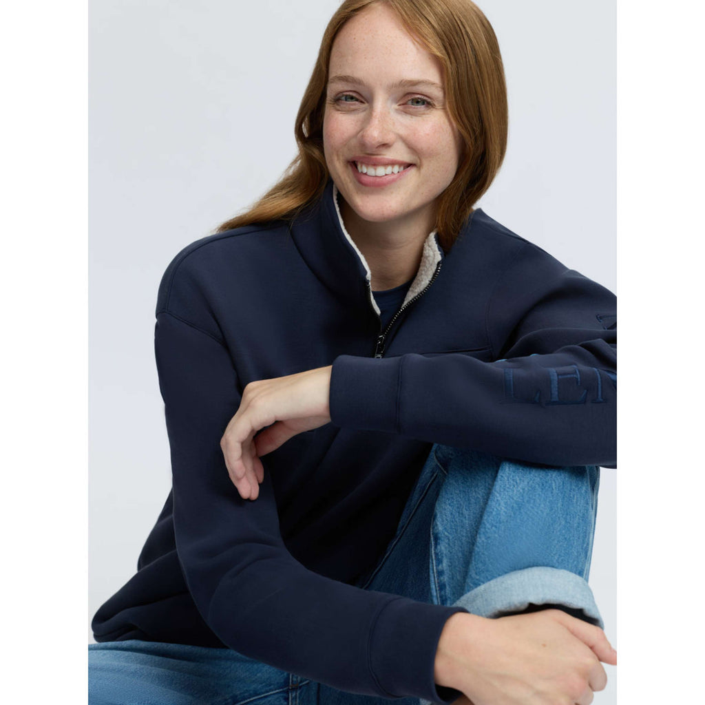 LeMieux Pullover Scarlet Quarter Zip Navy