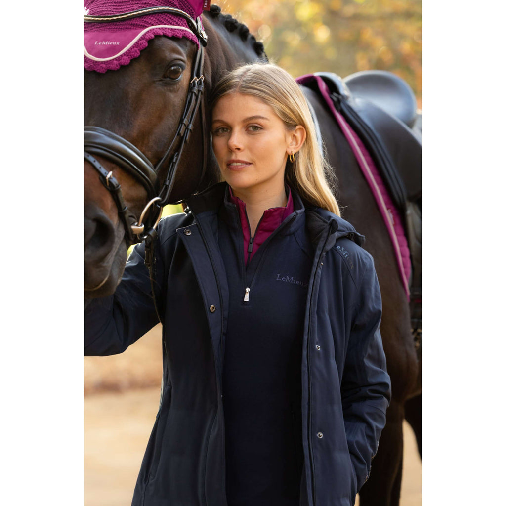 LeMieux Lange Jacke Erin Waterproof Padded Navy