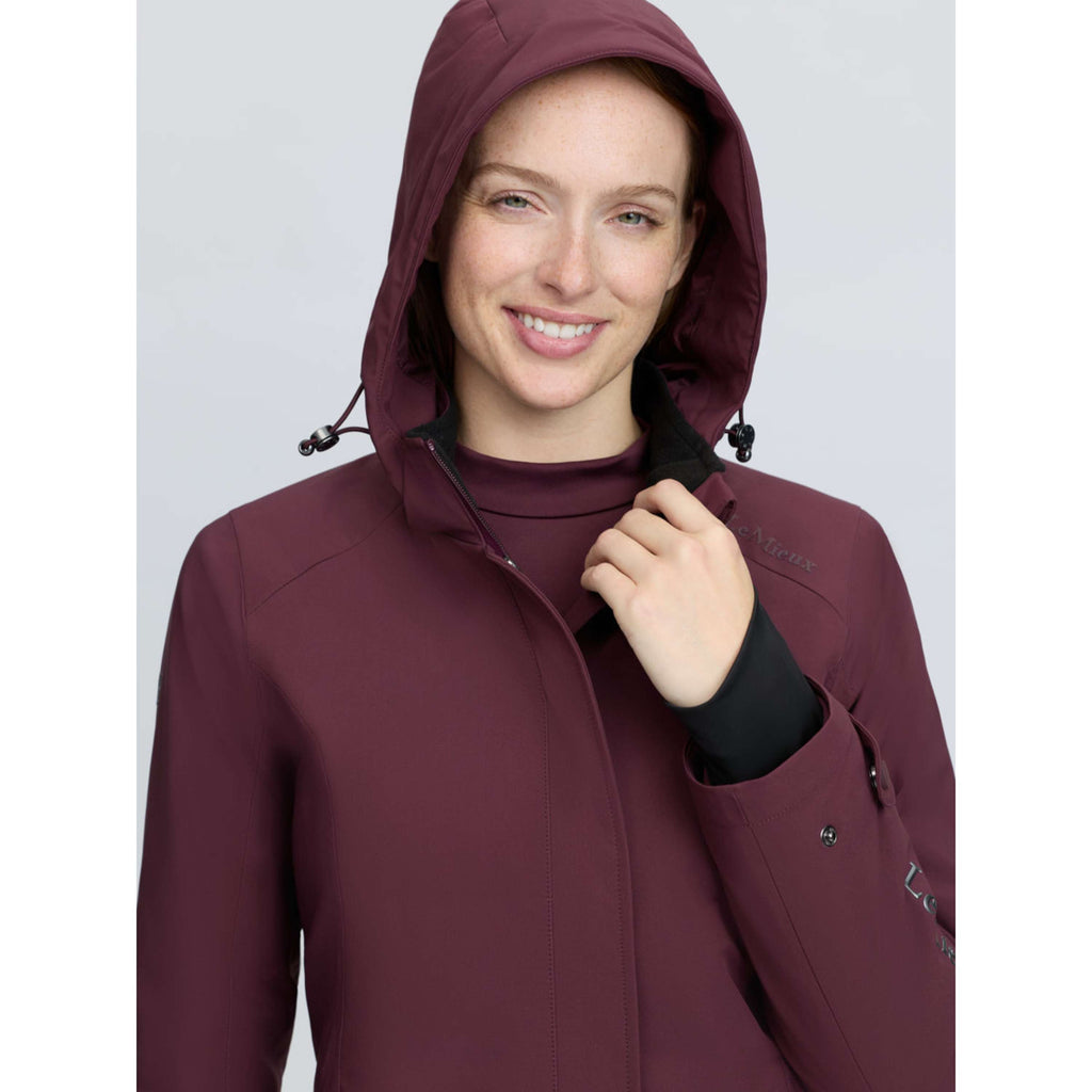 LeMieux Lange Jacke Erin Waterproof Padded Bramble