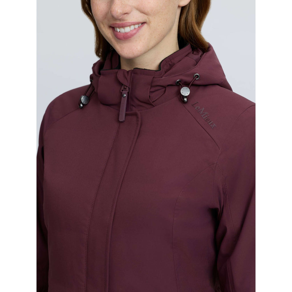LeMieux Lange Jacke Erin Waterproof Padded Bramble