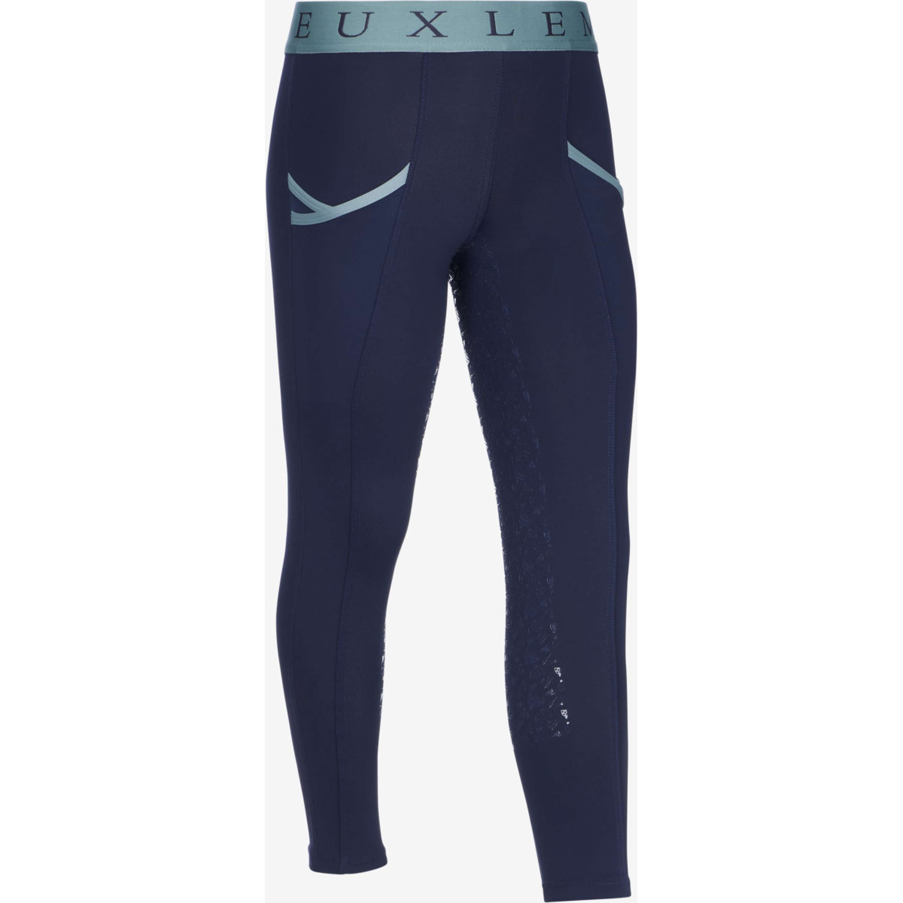 LeMieux Reitleggings Kids Full Grip Navy/Aloe