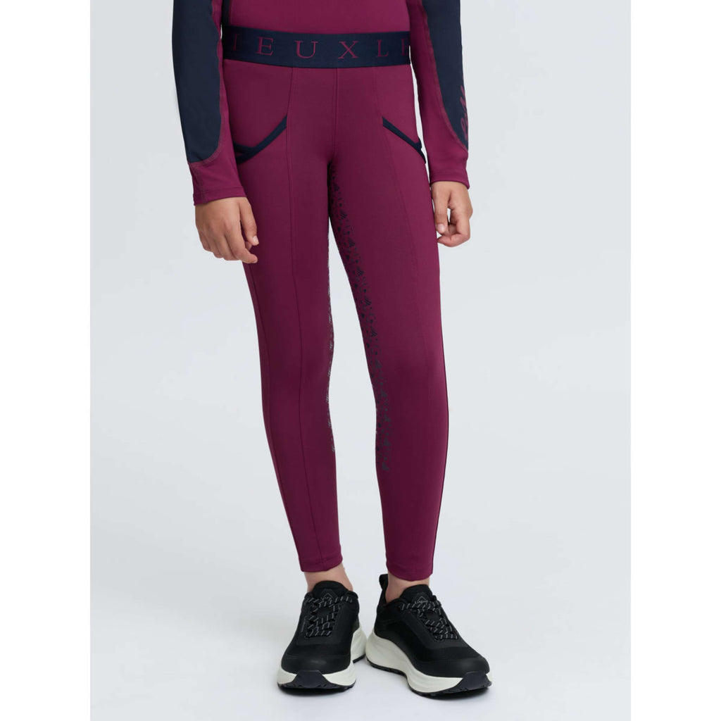 LeMieux Reitleggings Kids Full Grip Blackberry