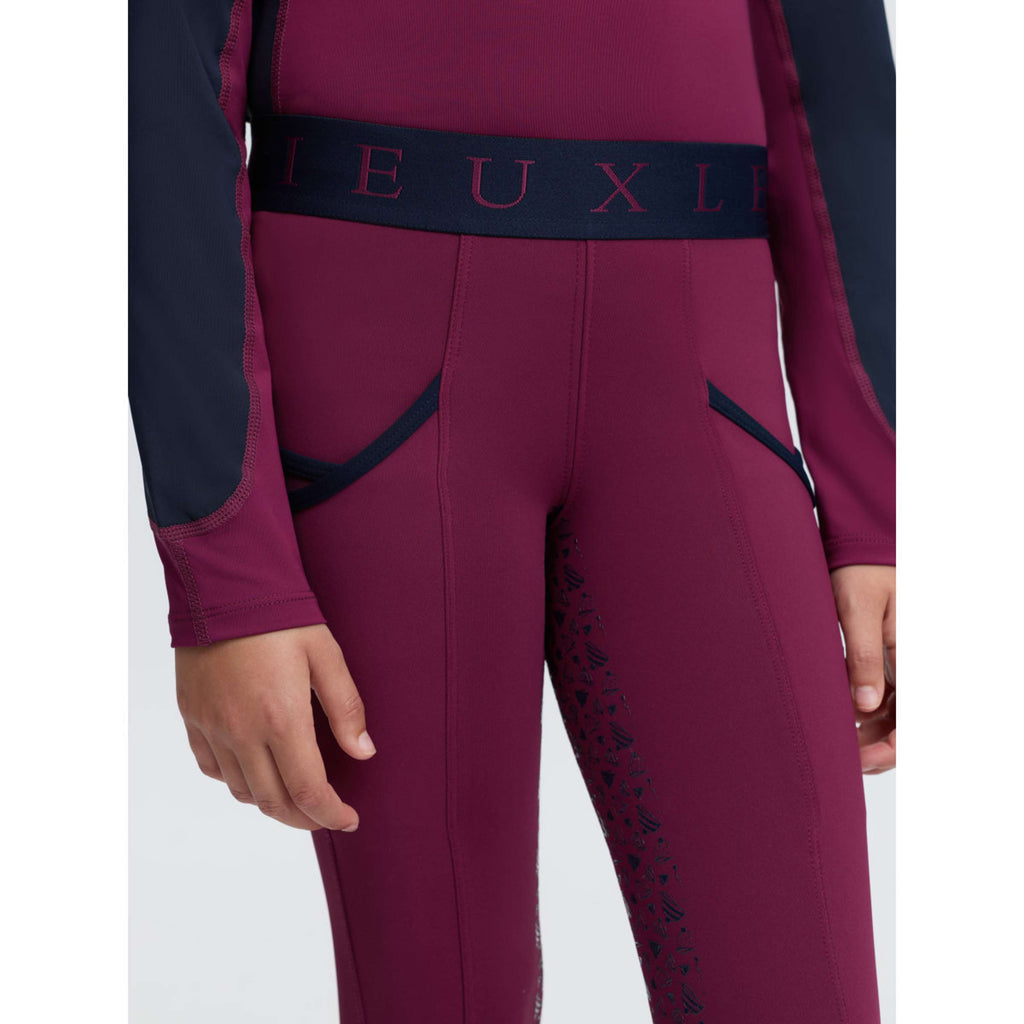 LeMieux Reitleggings Kids Full Grip Blackberry
