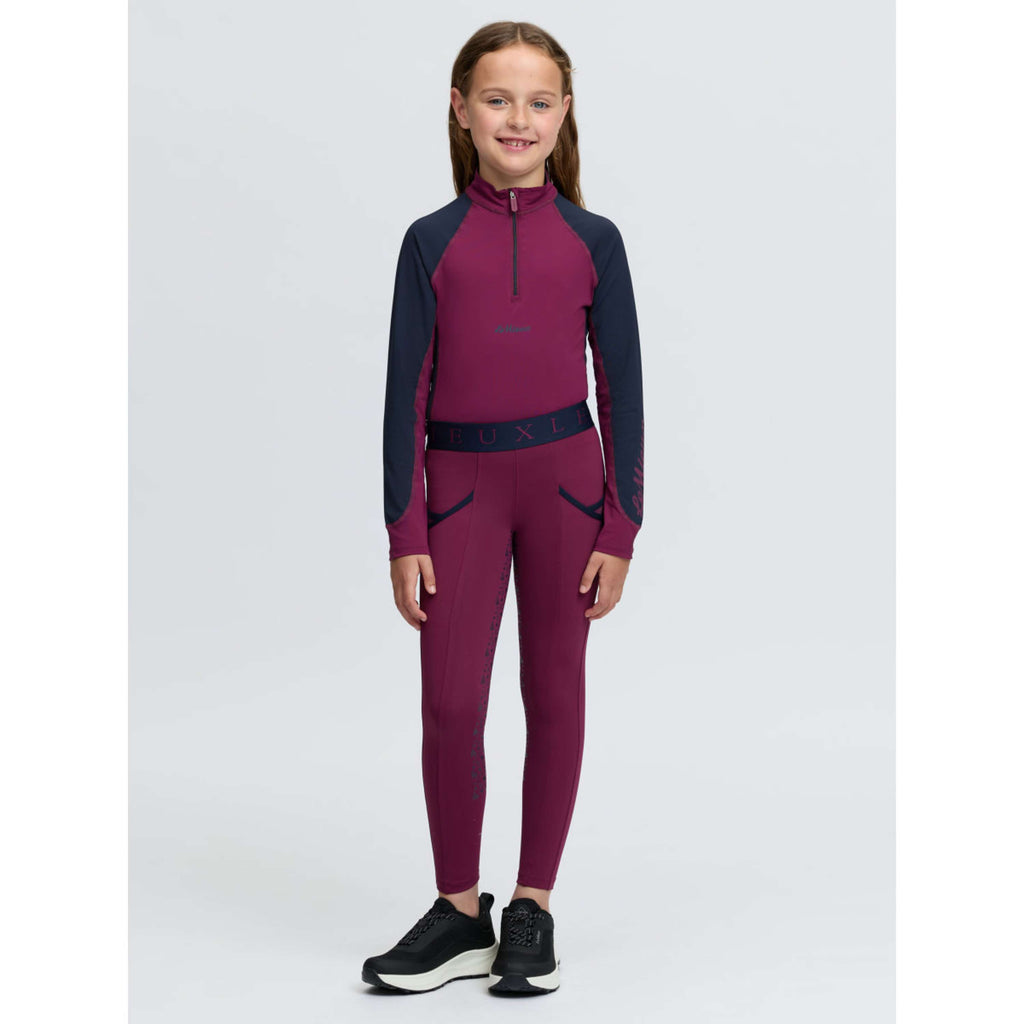 LeMieux Reitleggings Kids Full Grip Blackberry