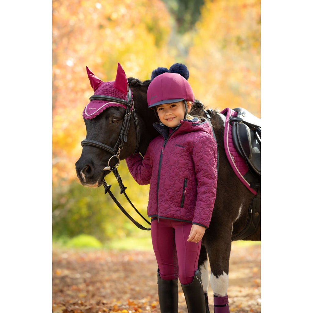 LeMieux Jacke Lola Quilted Kids Blackberry