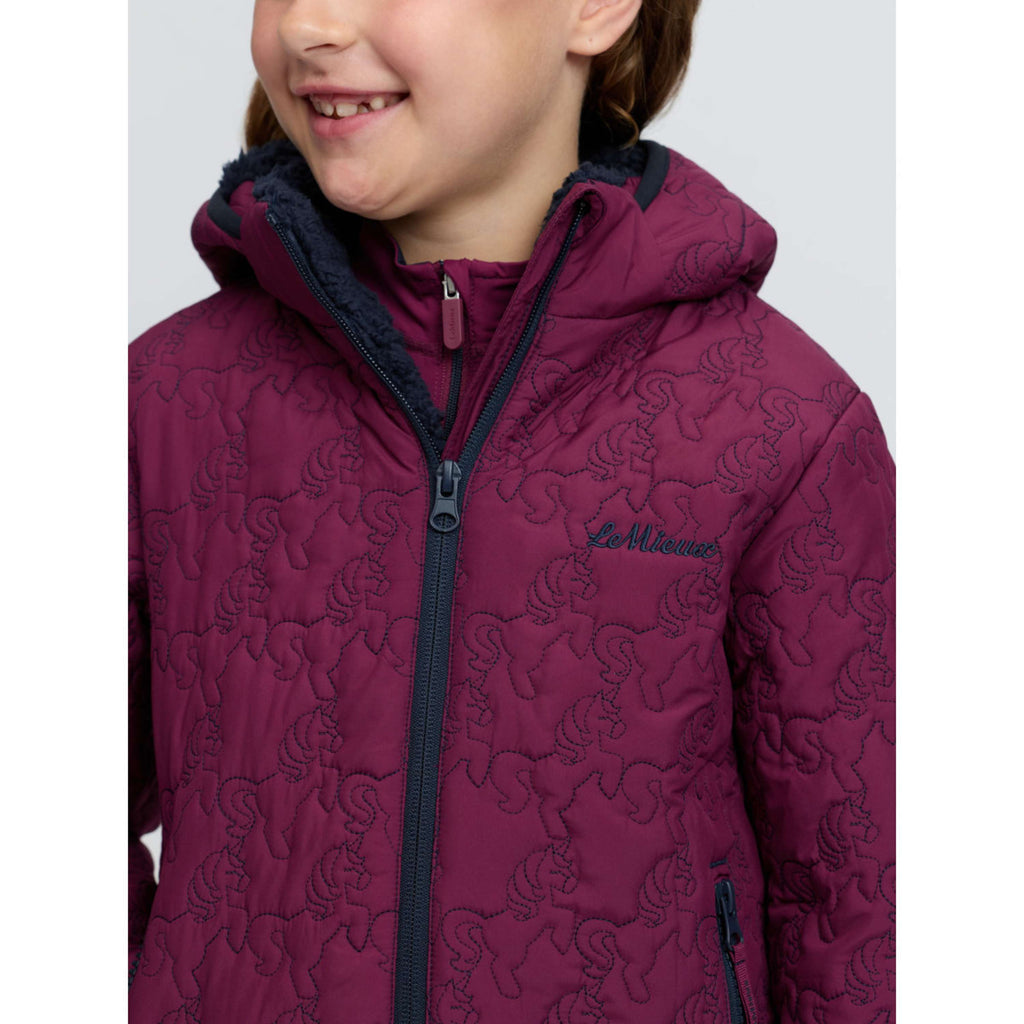 LeMieux Jacke Lola Quilted Kids Blackberry