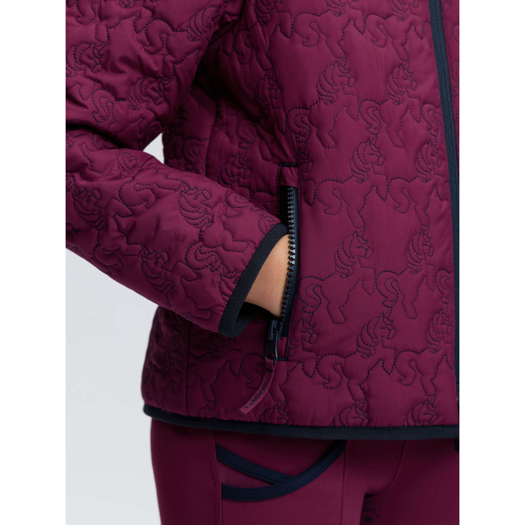 LeMieux Jacke Lola Quilted Kids Blackberry