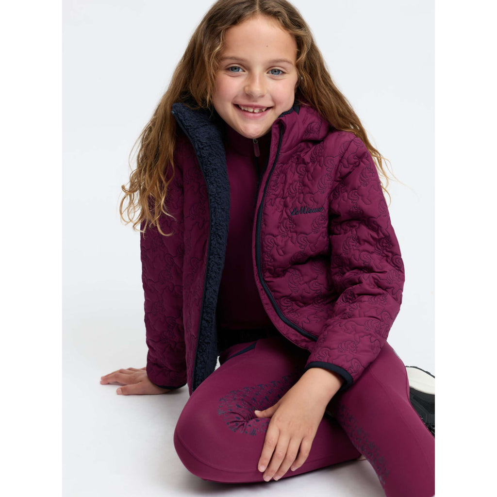 LeMieux Jacke Lola Quilted Kids Blackberry