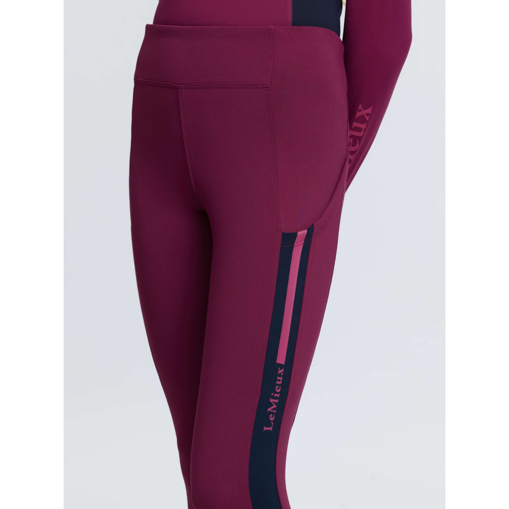 LeMieux Reitleggings Orla Kids Full Grip Blackberry