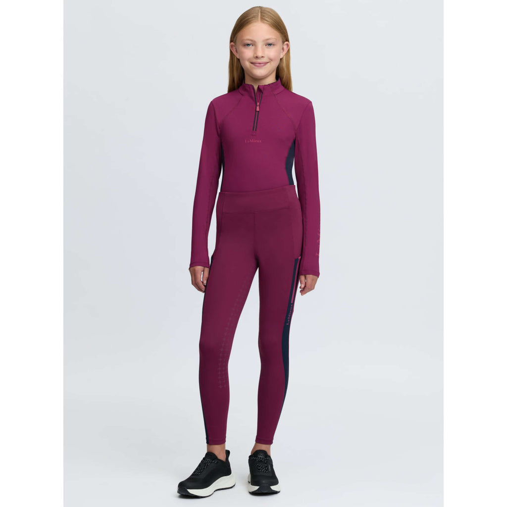 LeMieux Reitleggings Orla Kids Full Grip Blackberry
