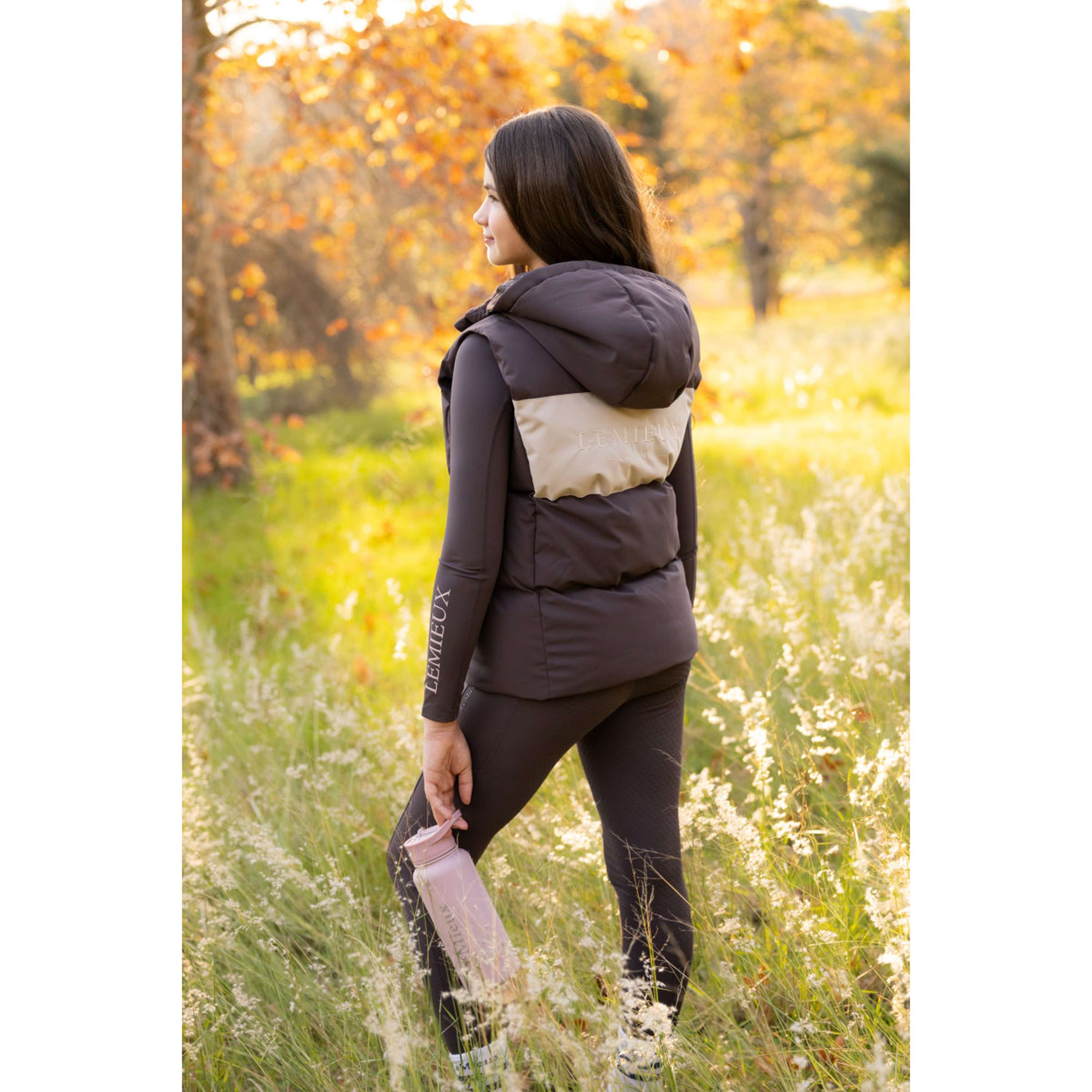 LeMieux Weste Joey Hooded Kids Cocoa