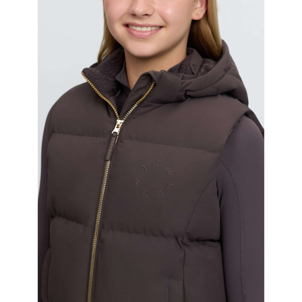 LeMieux Weste Joey Hooded Kids Cocoa