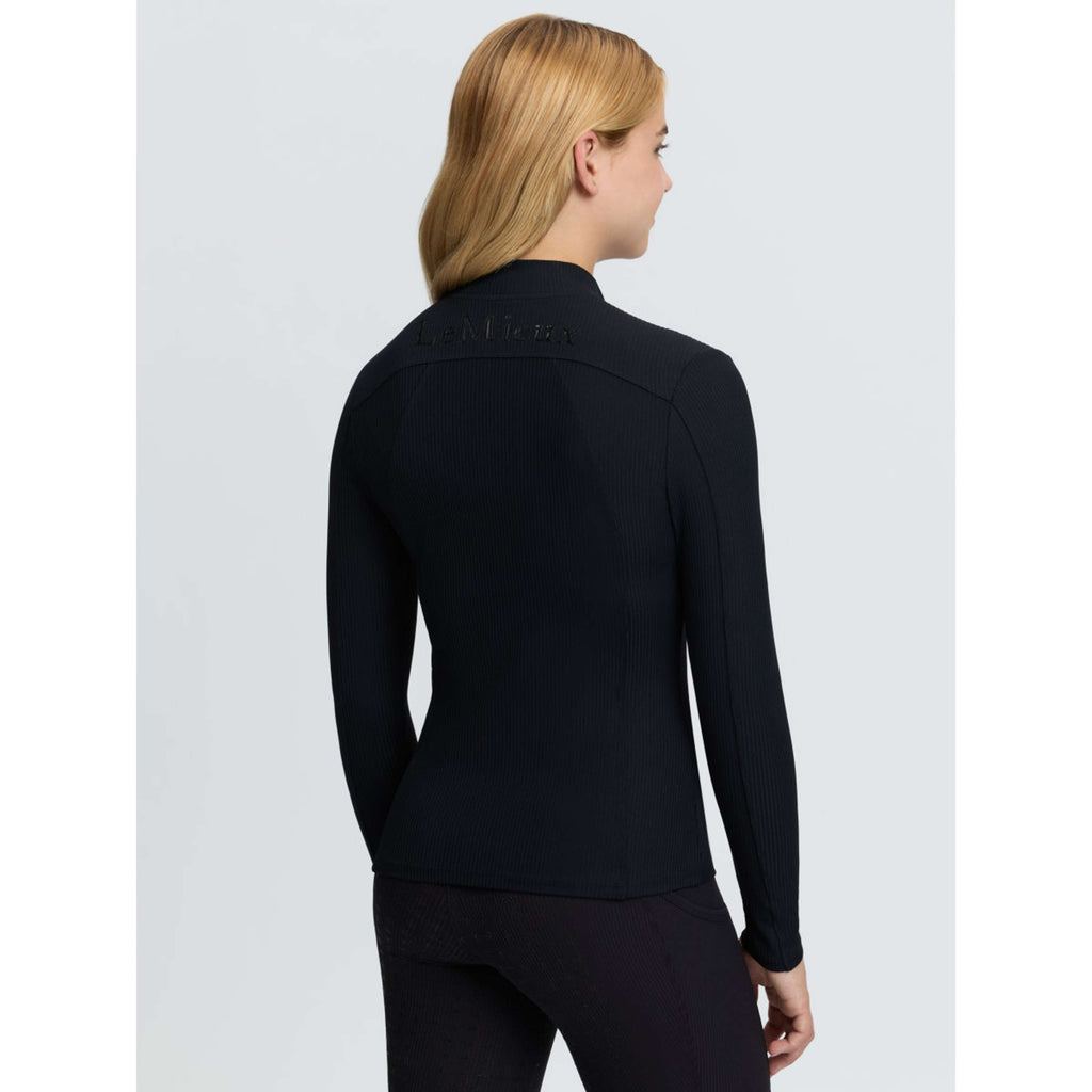 LeMieux Baselayer Raye Ribbed Kids Schwarz