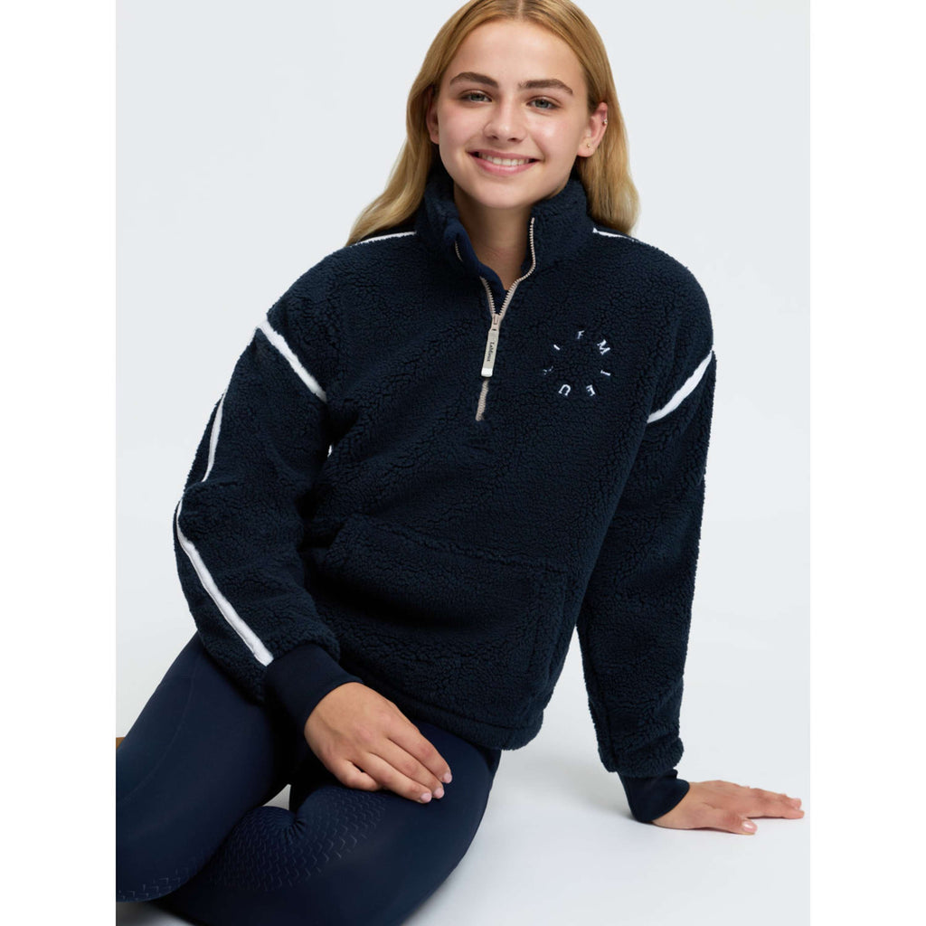 LeMieux Pullover Jody Teddy Fleece Kids Navy