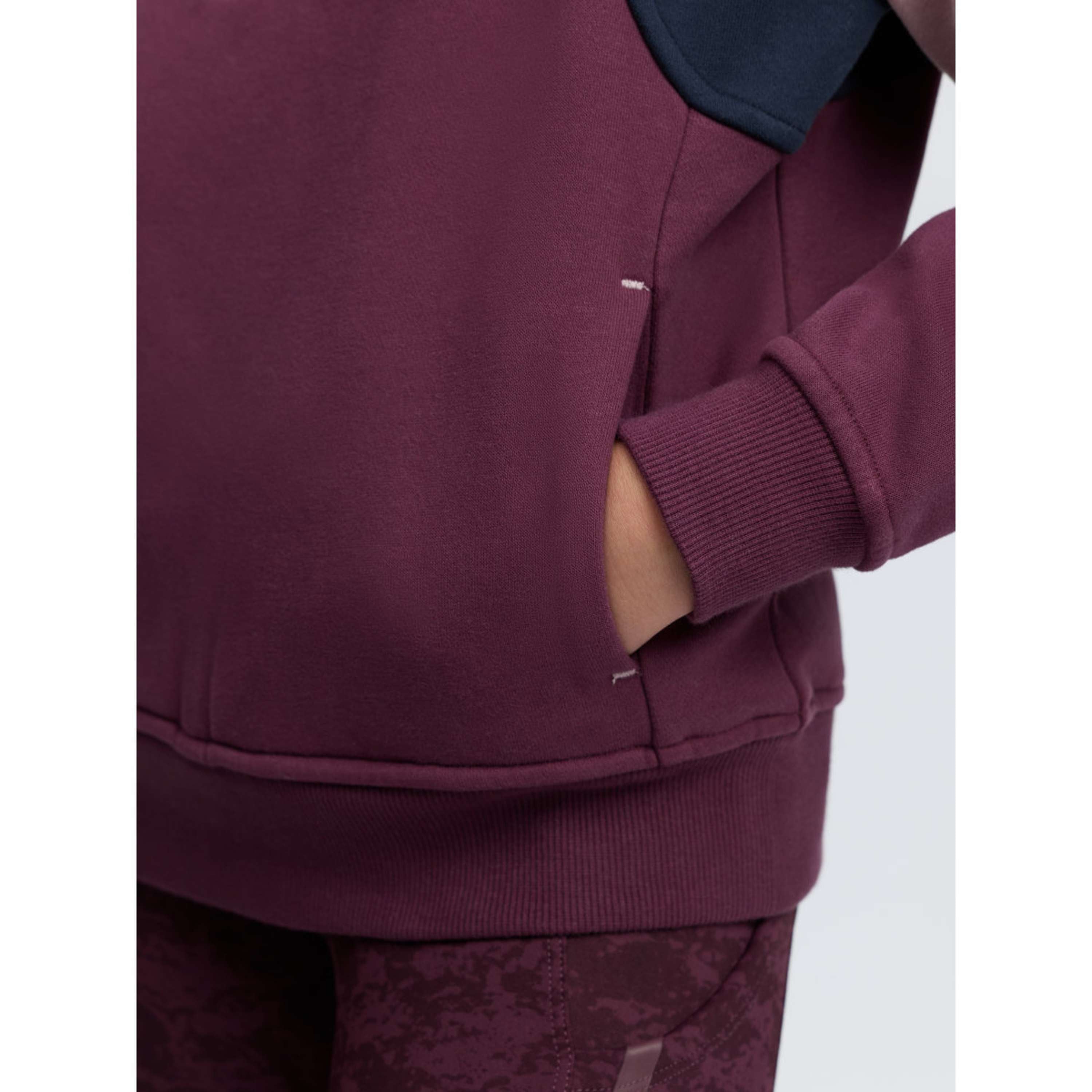 LeMieux Pullover Viola Quarter Zip Kids Bramble
