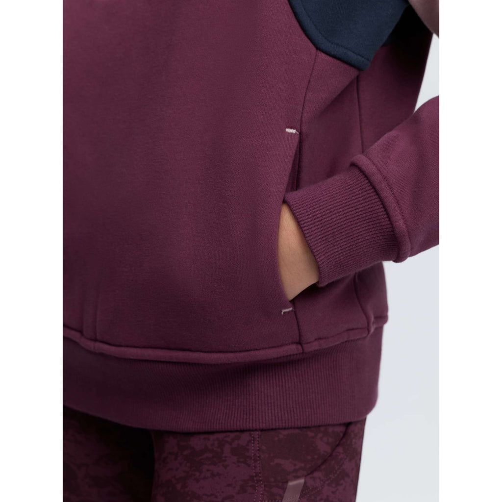LeMieux Pullover Viola Quarter Zip Kids Bramble