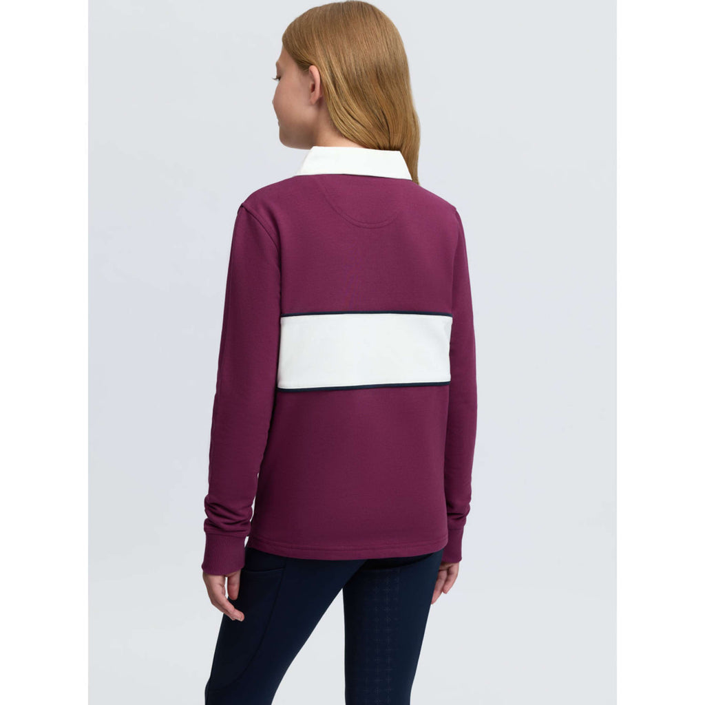 LeMieux Shirt Riley Rugby Kids Lange Ärmel Blackberry