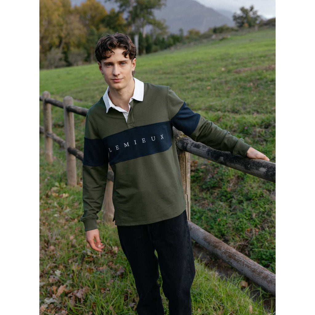 LeMieux Shirt Rugby Herren Olive