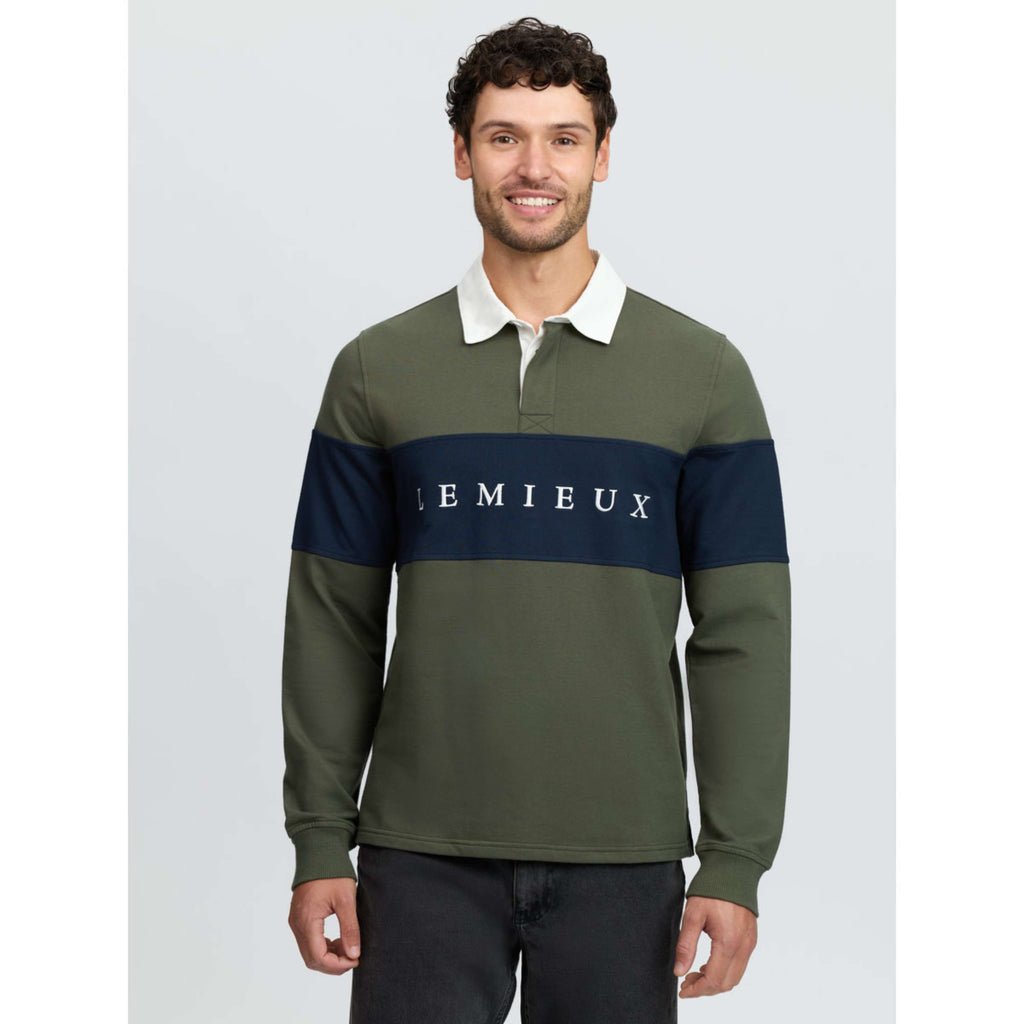 LeMieux Shirt Rugby Herren Olive
