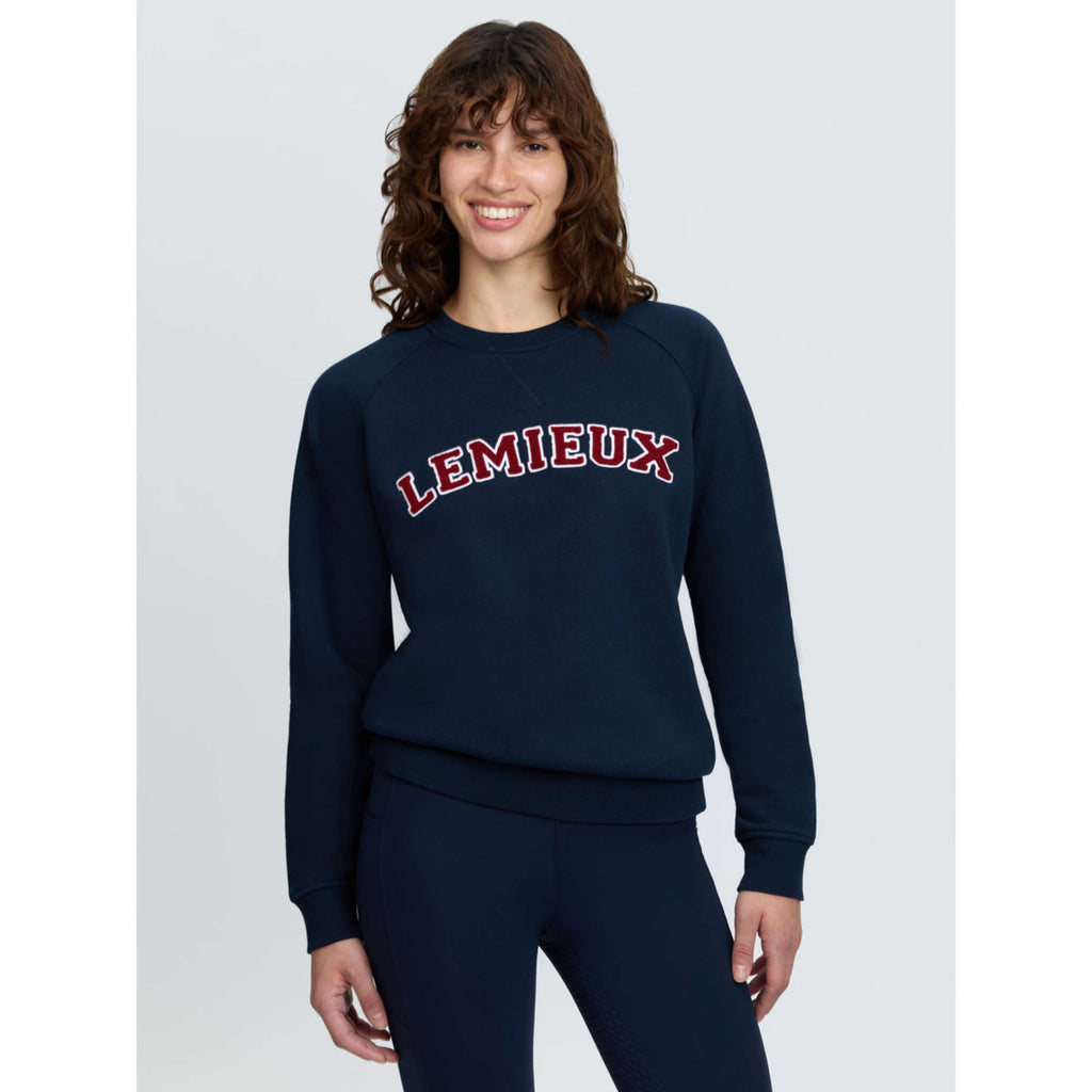 LeMieux Pullover Vida Varsity Crew Neck Navy