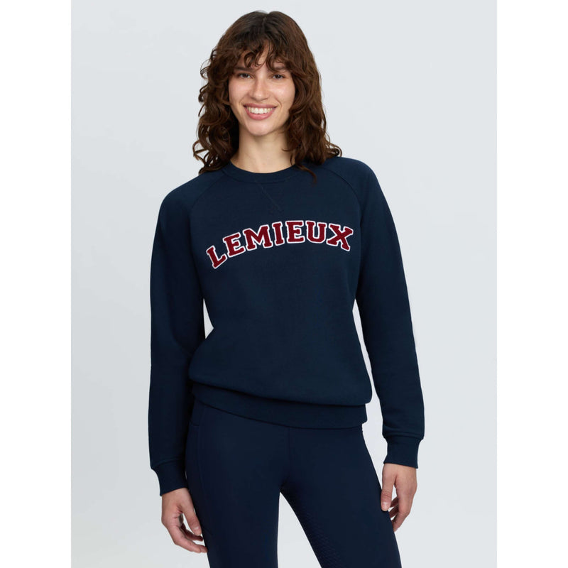 LeMieux Pullover Vida Varsity Crew Neck Navy