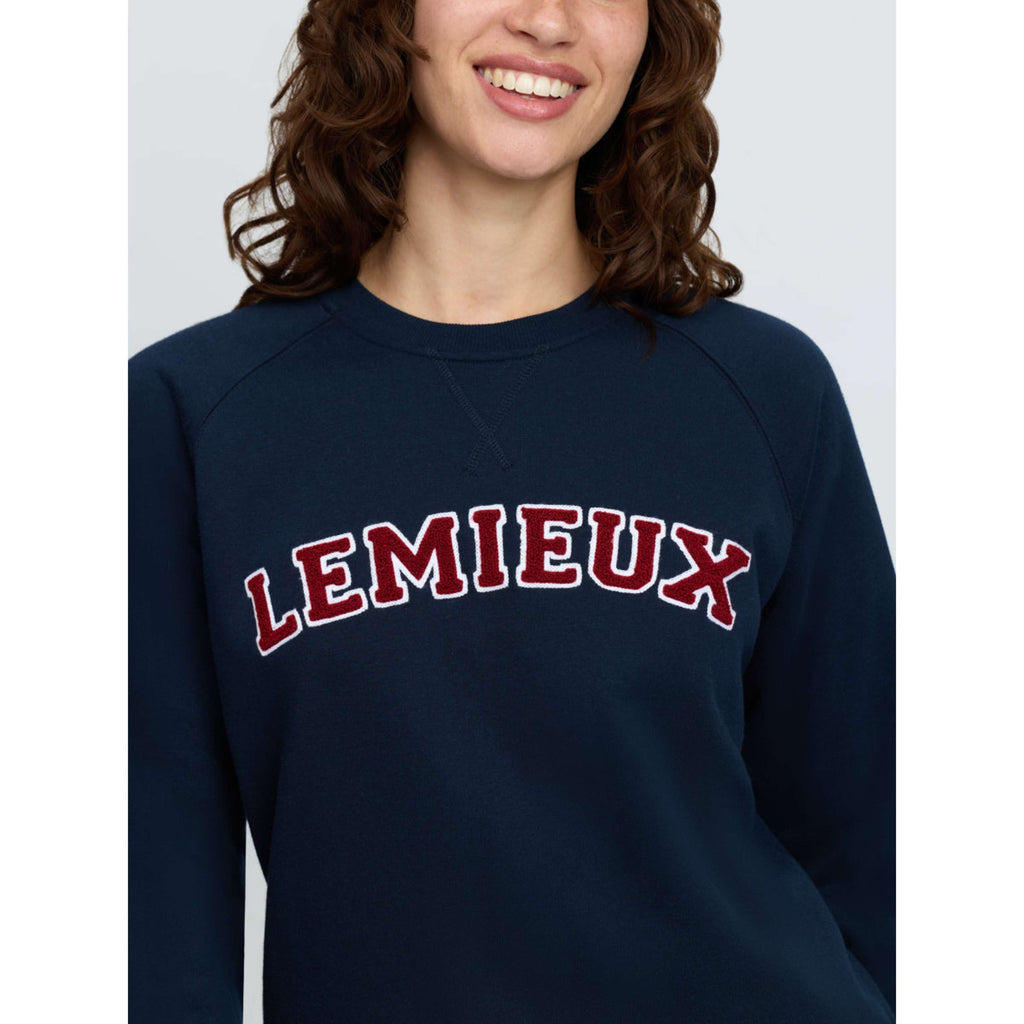 LeMieux Pullover Vida Varsity Crew Neck Navy