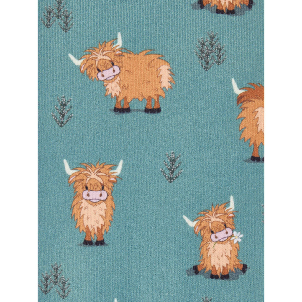 LeMieux Reitsocken Footsie Highland Cow/Aloe
